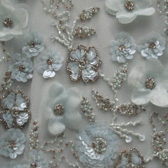 Mac Duggal 9212 Womens Embellished High Neck Cap Sleeve A Line Dress - Picture 9 of 16